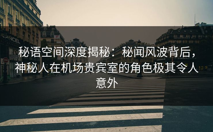 秘语空间深度揭秘：秘闻风波背后，神秘人在机场贵宾室的角色极其令人意外